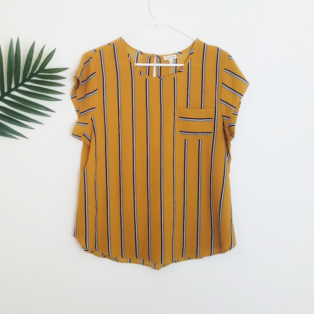 Lily White Striped Top